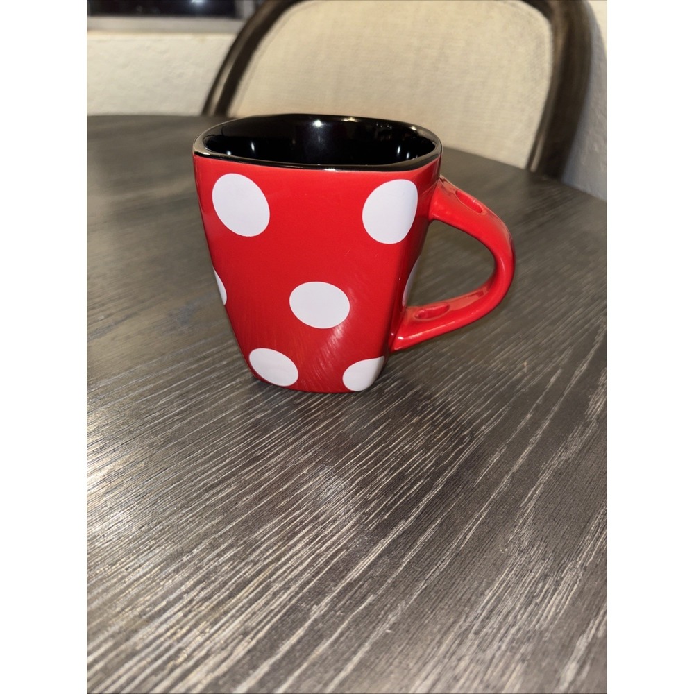 Disney‎ Minnie Mouse Red Polka Dot Coffee Tea Mug- no spoon